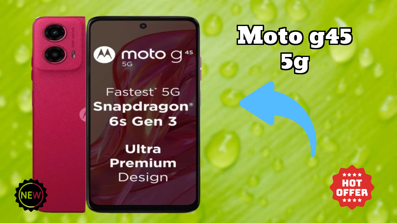 Moto G45 5G बैटरी लाइफ: 5000 MAh चार्जिंग स्पीड